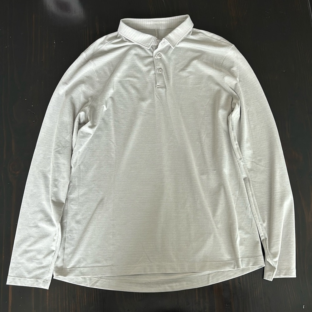Men’s Lululemon Classic-Fit Pique Long Sleeve Polo Shirt